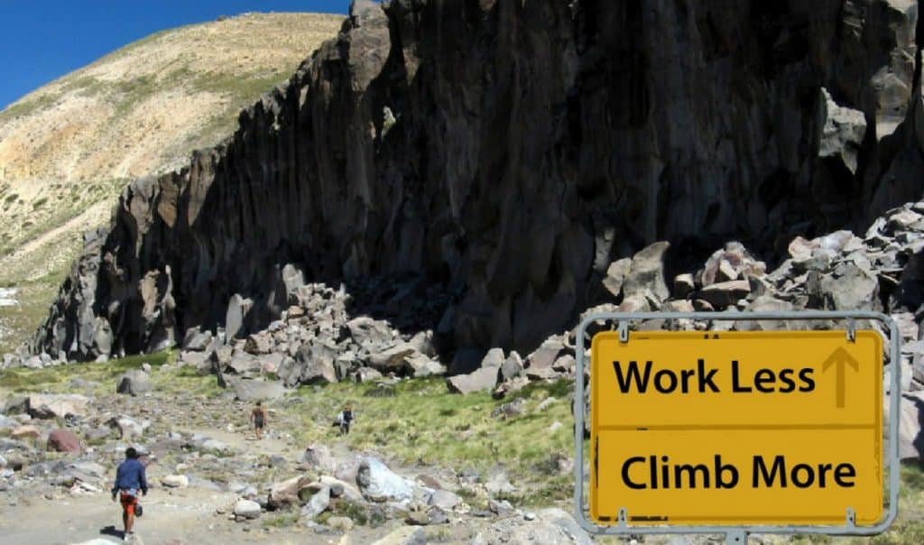 work less climb more