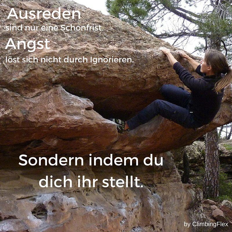 Angst vorm Klettern boulder