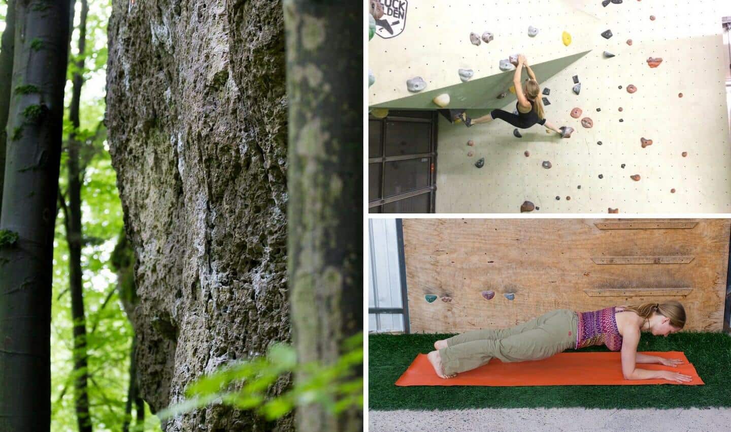 Klettern im Sommer. Bouldern im Winter.
