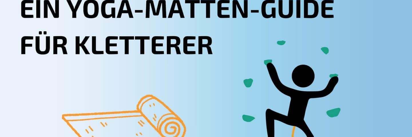 Yoga-Matten-Guide für Kletterer Infografik