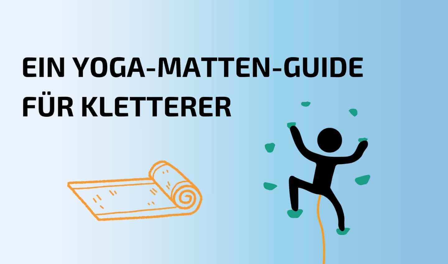 Yoga-Matten-Guide für Kletterer Infografik
