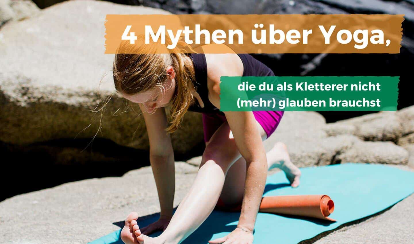 Yoga-Mythen Kletterer